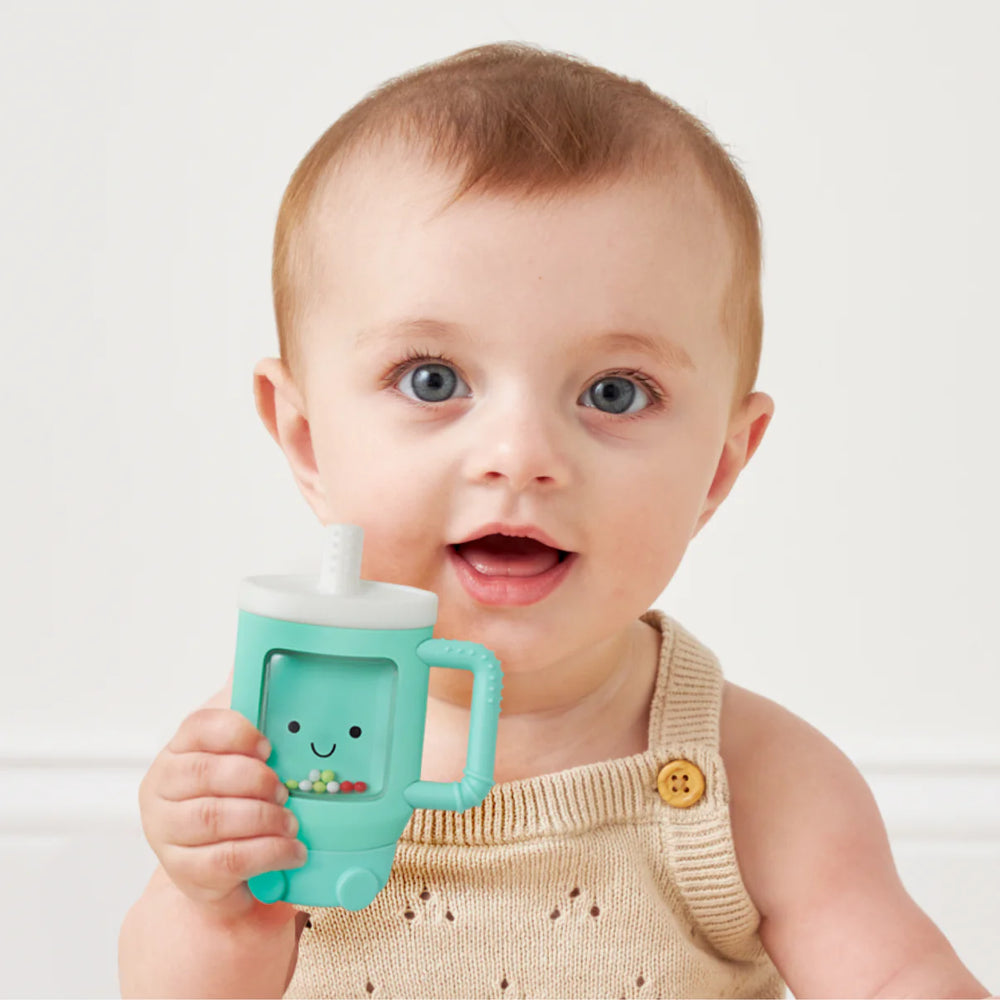 Itzy Ritzy Sweetie Shake Plus Teething + Rattle Toy | Tumbler