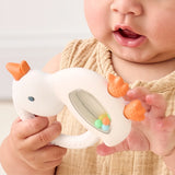 Itzy Ritzy Bitzy Shake Rattle and Silicone Teether | Goose