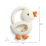 Itzy Ritzy Bitzy Shake Rattle and Silicone Teether | Goose