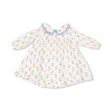 Angel Dear Western Sunflower Eyelet Dress & Ribbed Leggings