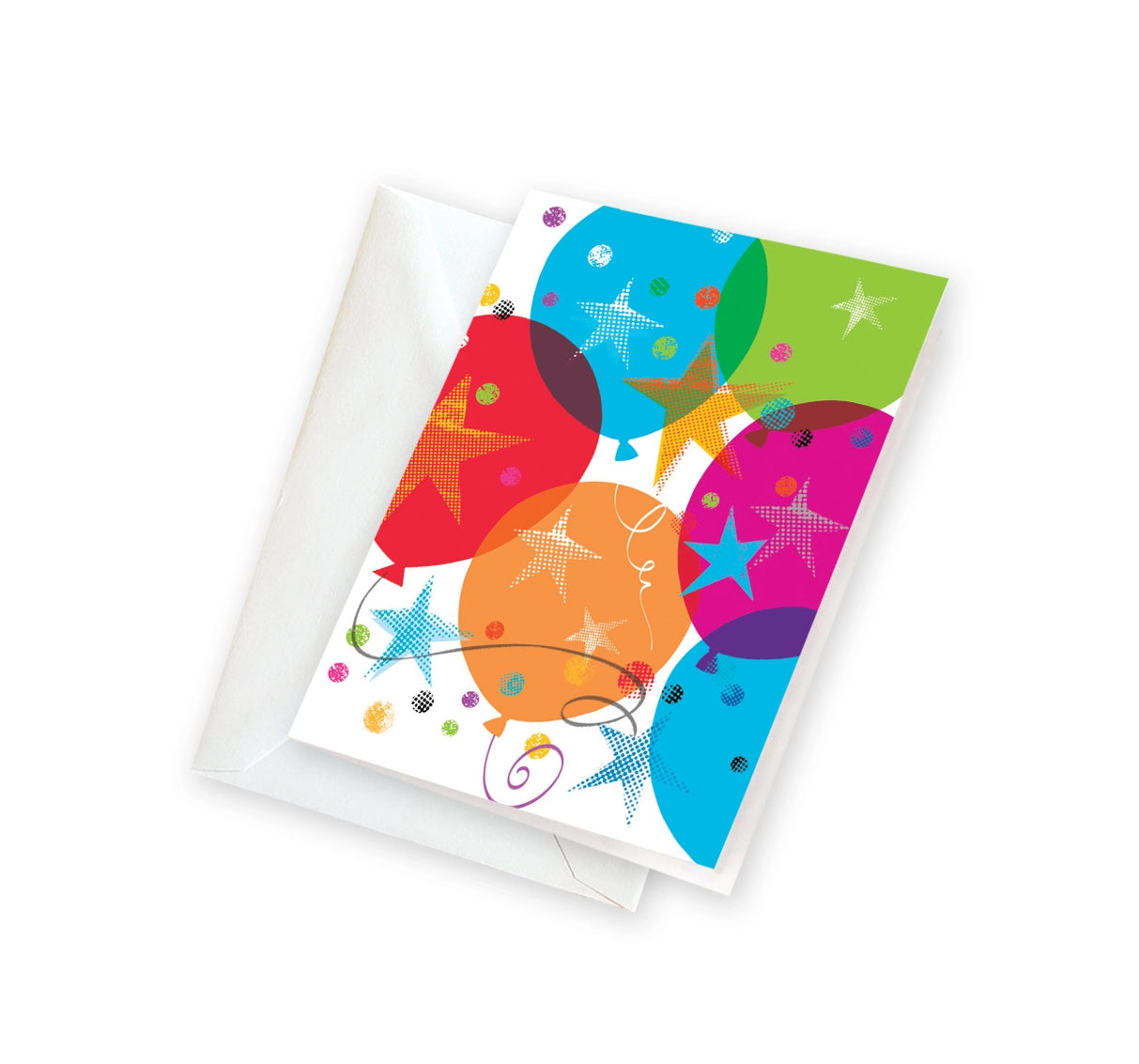 Gina B Designs Baby Gift Enclosure Card | Balloons and Stars