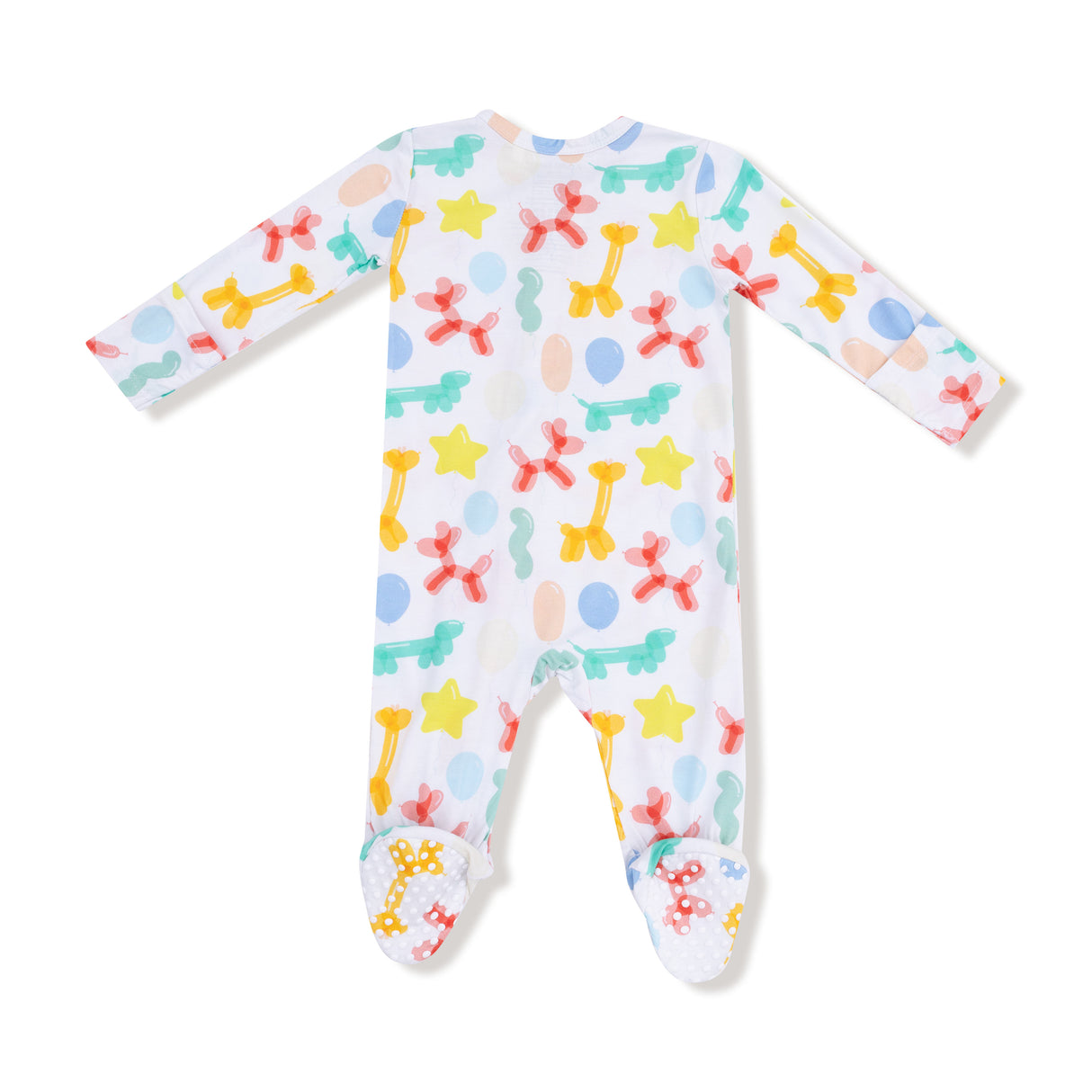 Angel Dear Balloon Animals Blue 2-Way Zipper Footie