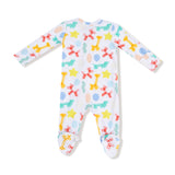 Angel Dear Balloon Animals Blue 2-Way Zipper Footie