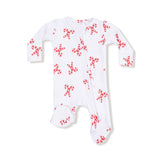 Angel Dear Candy Canes 2-Way Zipper Footie