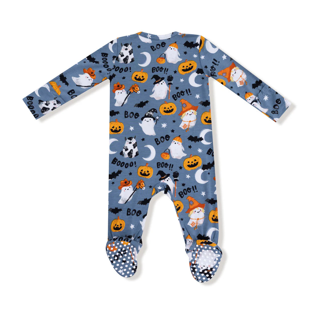 Angel Dear Costumed Ghost Glow In The Dark 2-Way Zipper Footie
