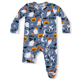 Angel Dear Costumed Ghost Glow In The Dark 2-Way Zipper Footie