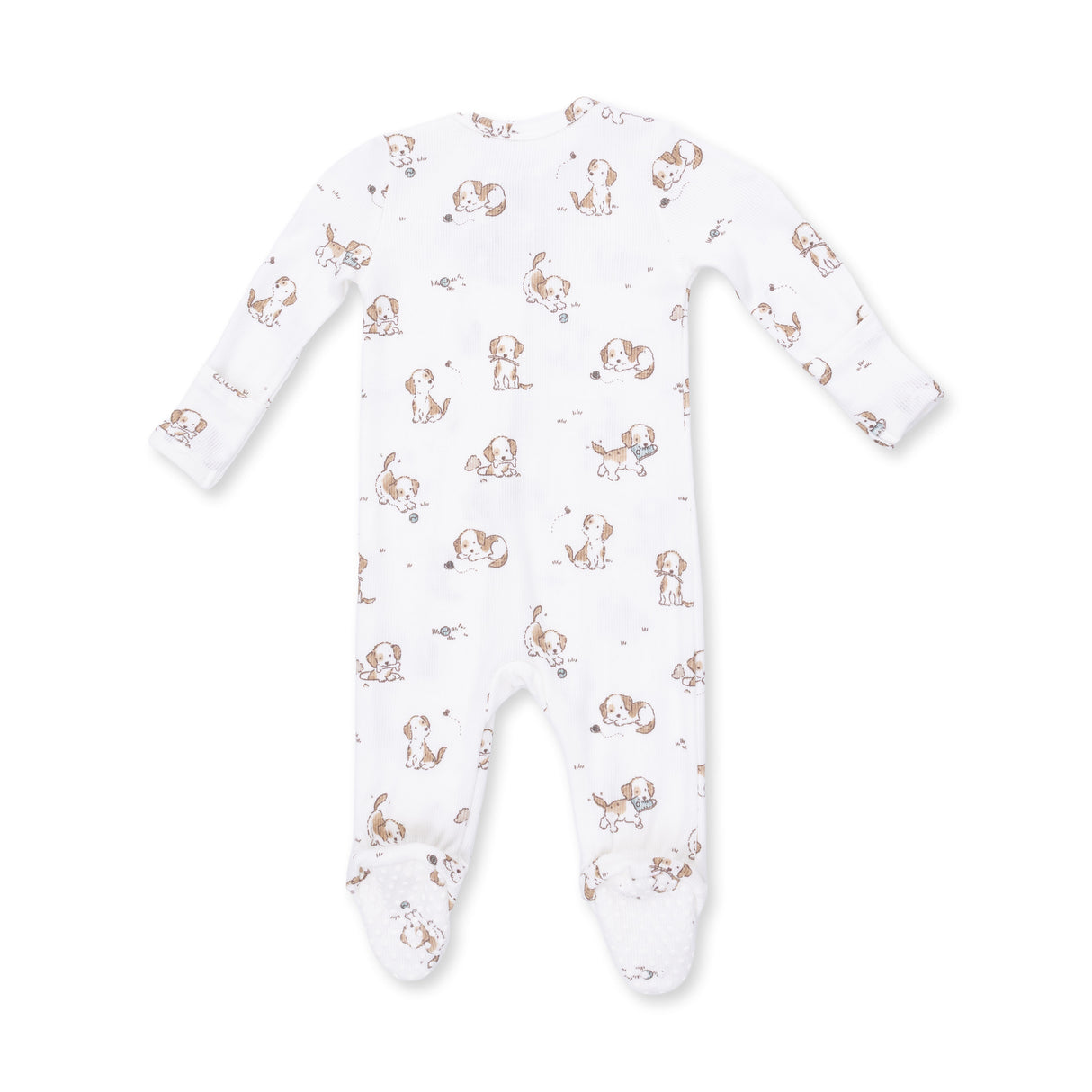 Angel Dear Explorer Puppy Blue Bamboo 2-Way Zipper Footie