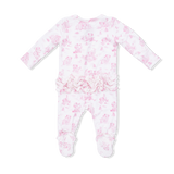 Angel Dear Puppy Toile Pink 2 Way Zipper Footie