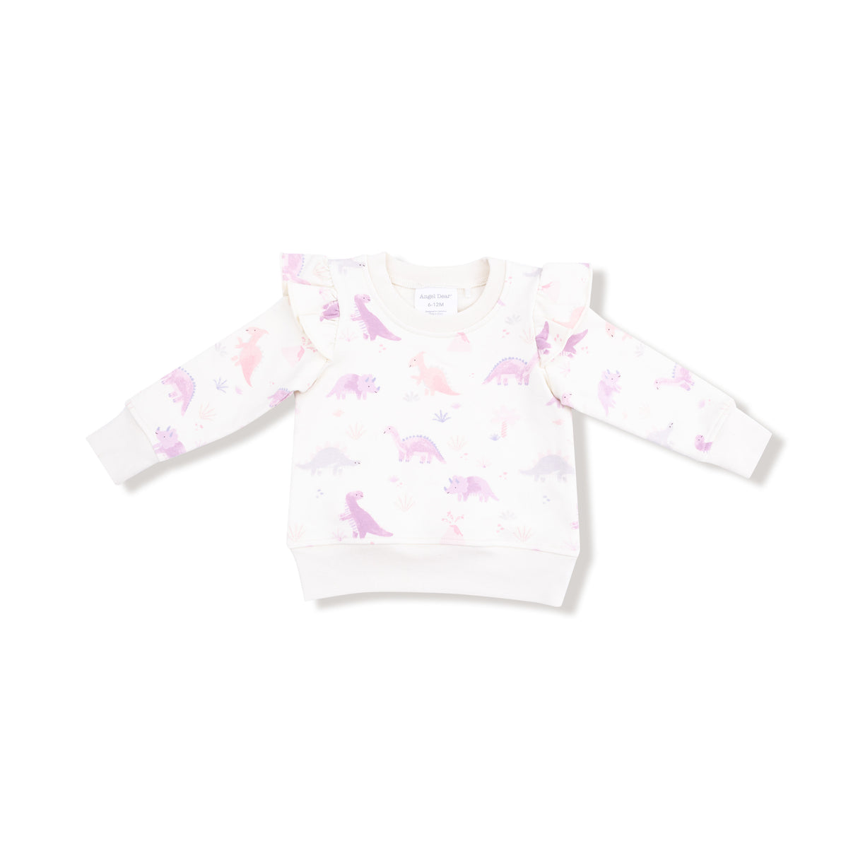 Angel Dear Soft Dinos Purple Ruffle Sweatshirt & Jogger Set