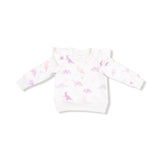Angel Dear Soft Dinos Purple Ruffle Sweatshirt & Jogger Set