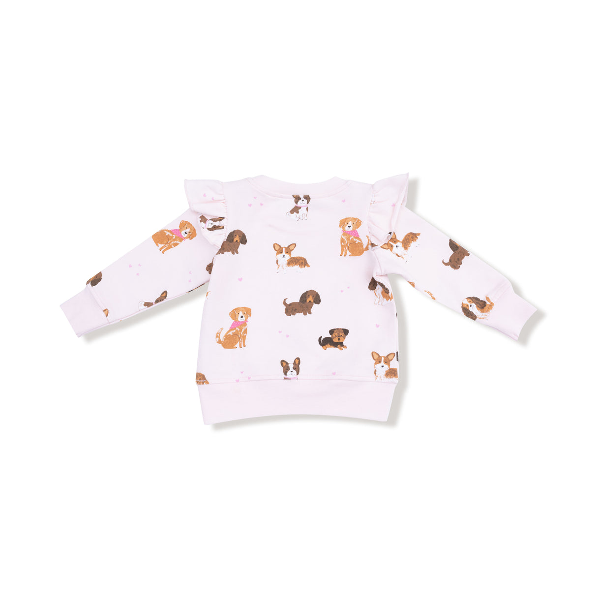 Angel Dear Best Friend Dogs Pink Ruffle Sweatshirt & Bamboo Legging