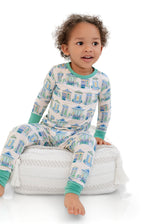 Pearls & Pelicans Home Sweet NOLA Bamboo Two-Piece Pajamas | Green