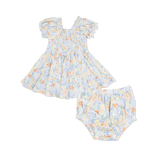 Georgia Floral Smocked Twirly Dress w/ Bloomer