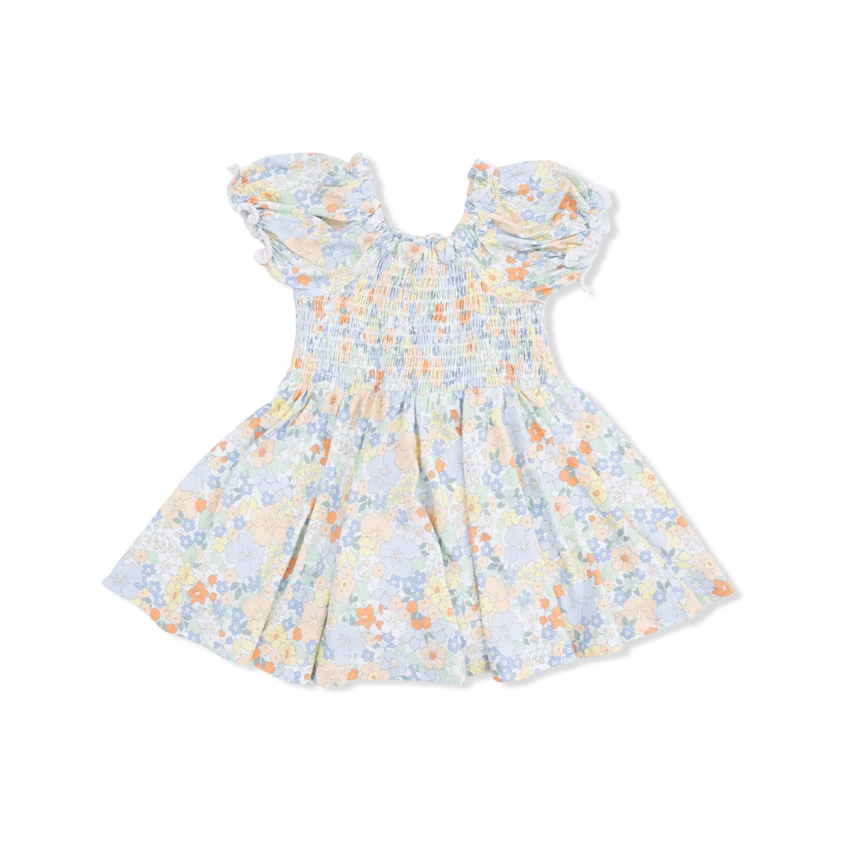 Angel Dear Georgia Floral Smocked Twirly Dress