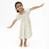 Angel Dear Georgia Floral Smocked Twirly Dress