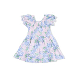 Angel Dear Hydrangeas Smocked Twirly Dress w/ Bloomer