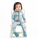 Pearls & Pelicans Born on the Bayou Bamboo Zip-Up Pajamas