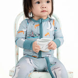 Pearls & Pelicans Born on the Bayou Bamboo Zip-Up Pajamas