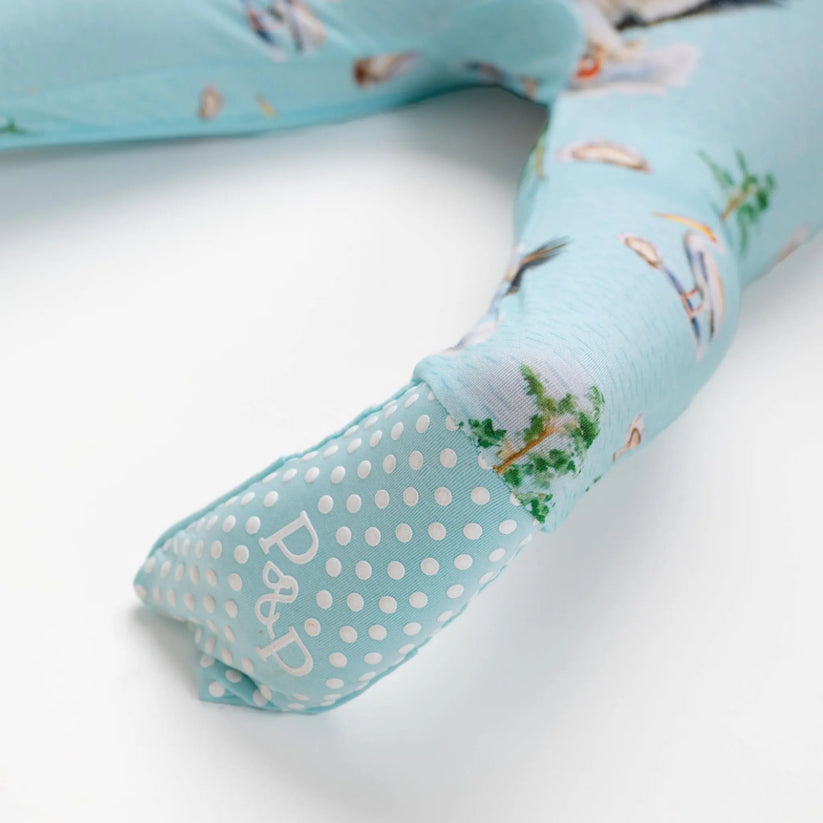 Pearls and Pelicans Bamboo Zip-Up Pajamas