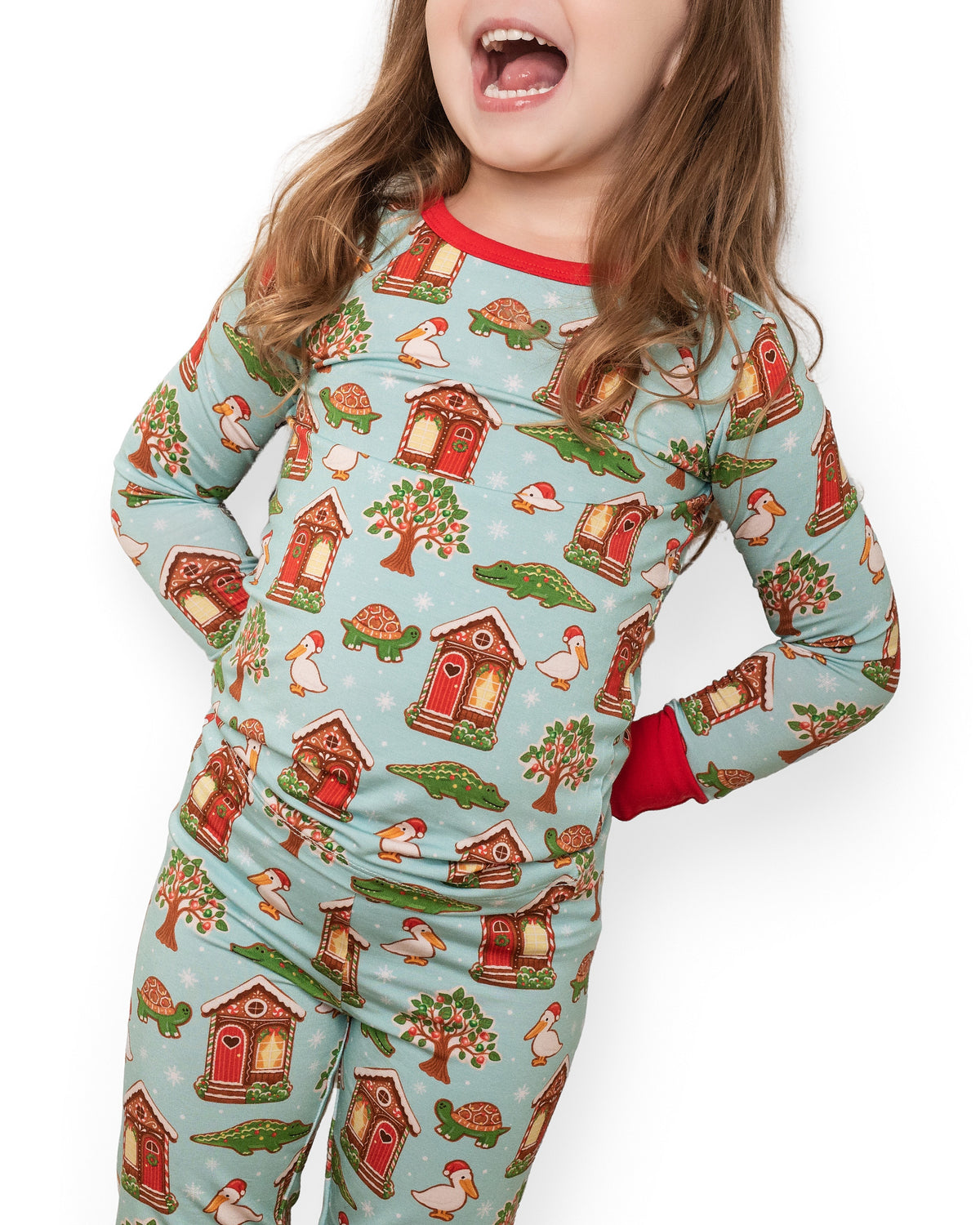 Holly Jolly Bayou Bamboo Two-Piece Pajamas