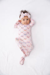 Goosies Butterfly Bliss Bamboo Knotted Infant Gown | 0-3M