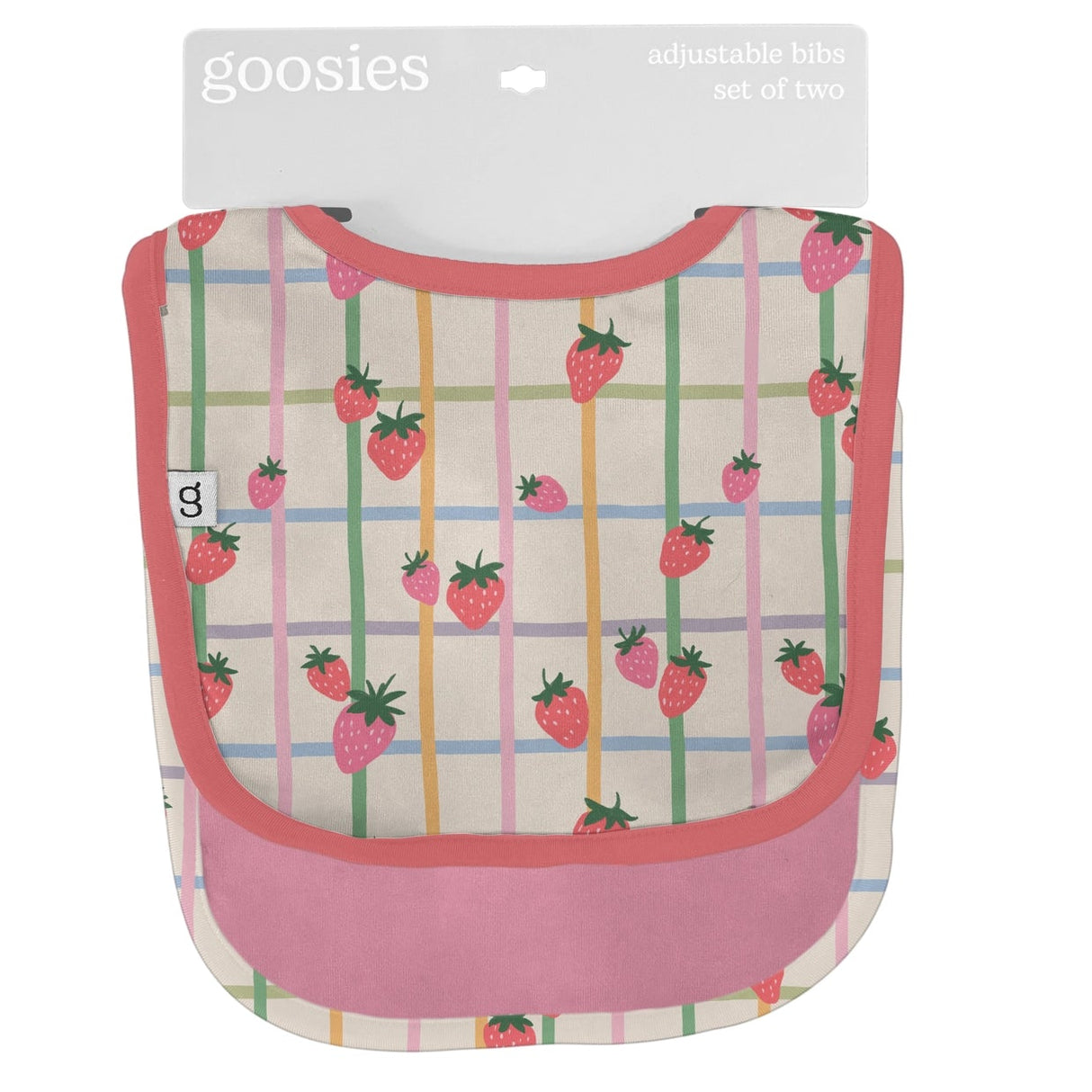 Goosies Berry Patch Bamboo Bibs 2 Pack Set