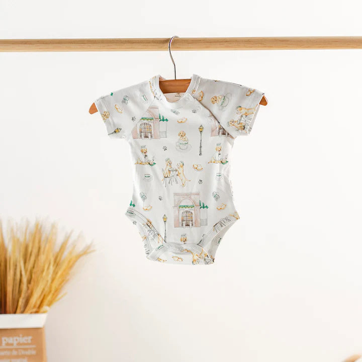 Powdered Sugar and Puppies Organic Onesie