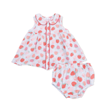 Angel Dear Strawberry Bliss Sleeveless Jill Dress with Bloomer