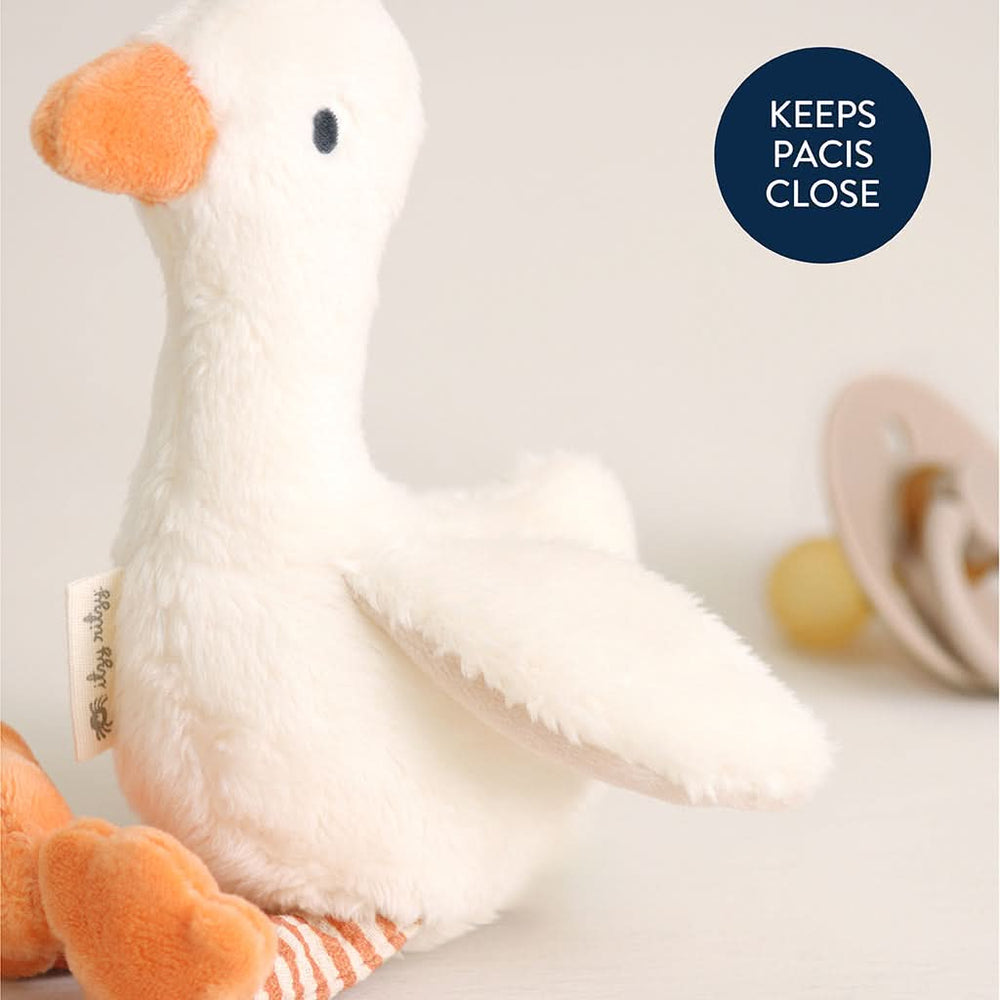 Itzy Ritzy Goose Bitzy Pal Natural Rubber Pacifier and Plush Toy