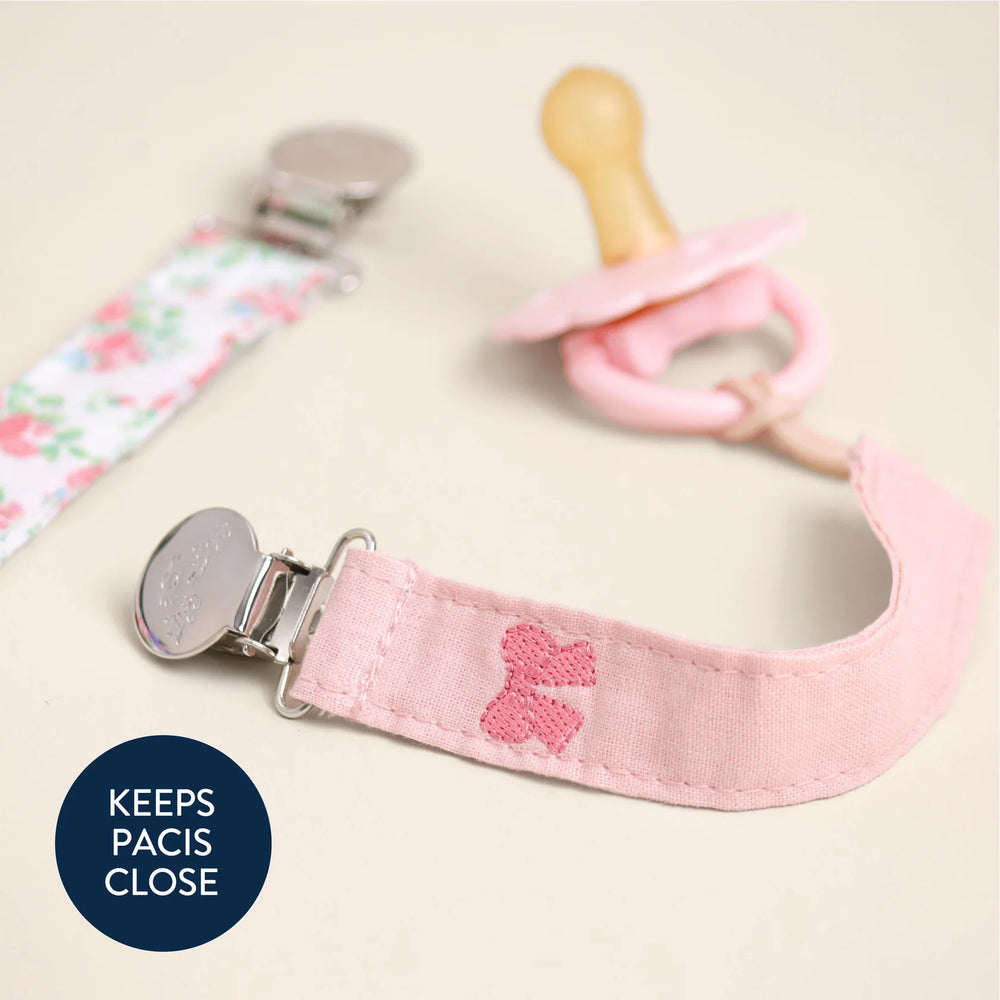 Itzy Ritzy Itzy Clip Fabric Pacifier Strap | Bow