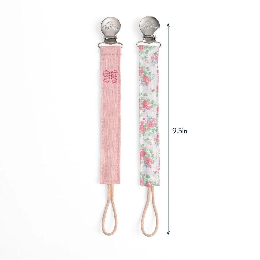 Itzy Ritzy Itzy Clip Fabric Pacifier Strap | Bow