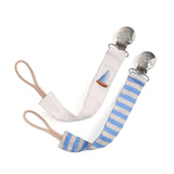 Itzy Ritzy Itzy Clip Fabric Pacifier Strap | Nautical
