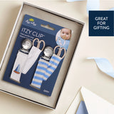 Itzy Ritzy Itzy Clip Fabric Pacifier Strap | Nautical