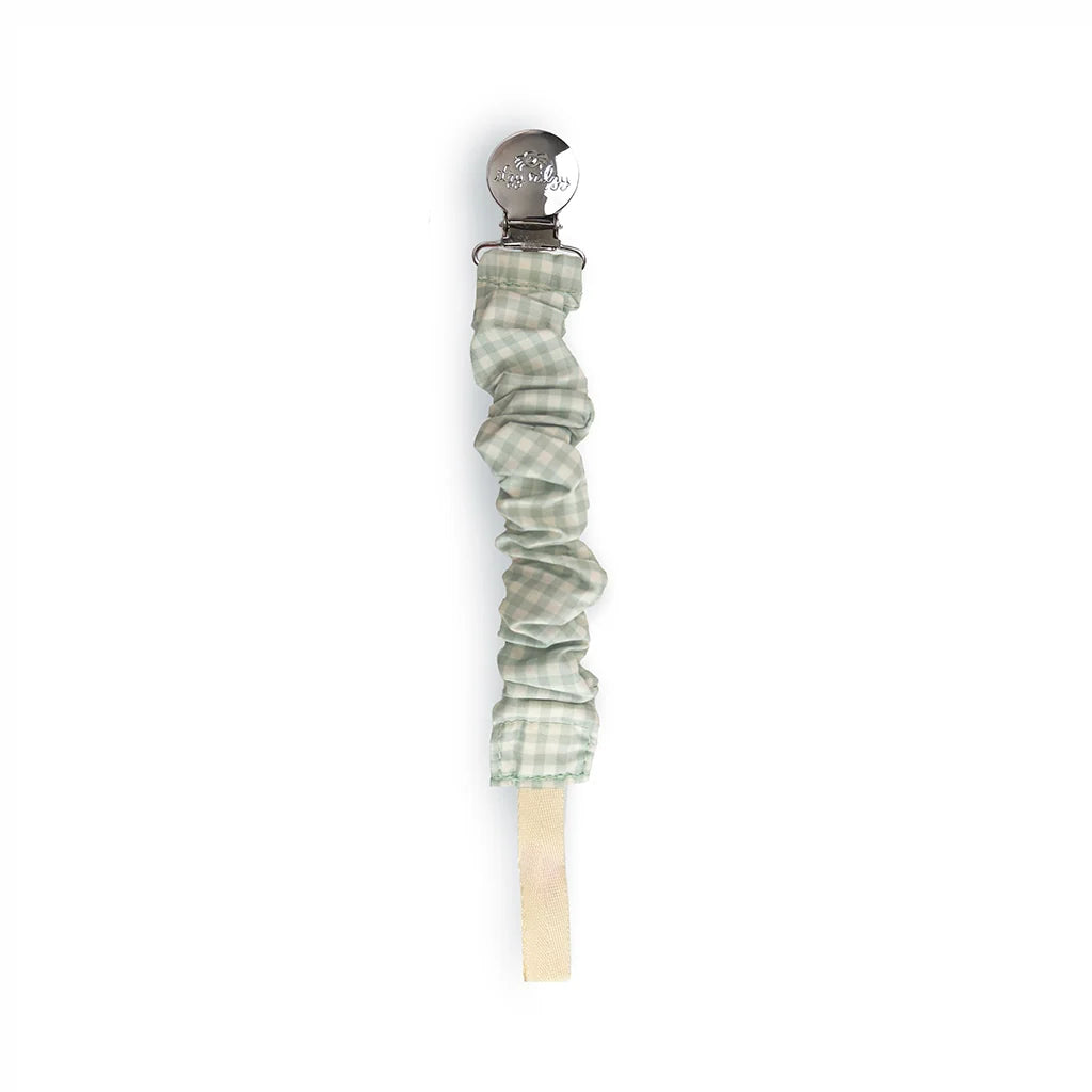 Itzy Ritzy Cinch Green Gingham Pacifier Strap | Nautical