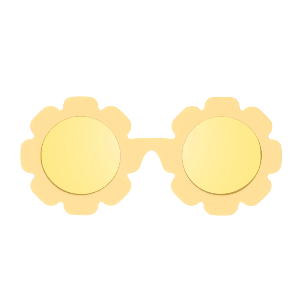 Babiators Sun Ray Flower I Yellow Polarized Mirrored Lens Sunglasses for Babies and Kids
