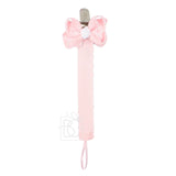 Beyond Creations Crochet Grosgrain Pacifier Clip w/ Detachable Bow