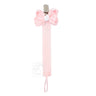 Beyond Creations Crochet Grosgrain Pacifier Clip w/ Detachable Bow