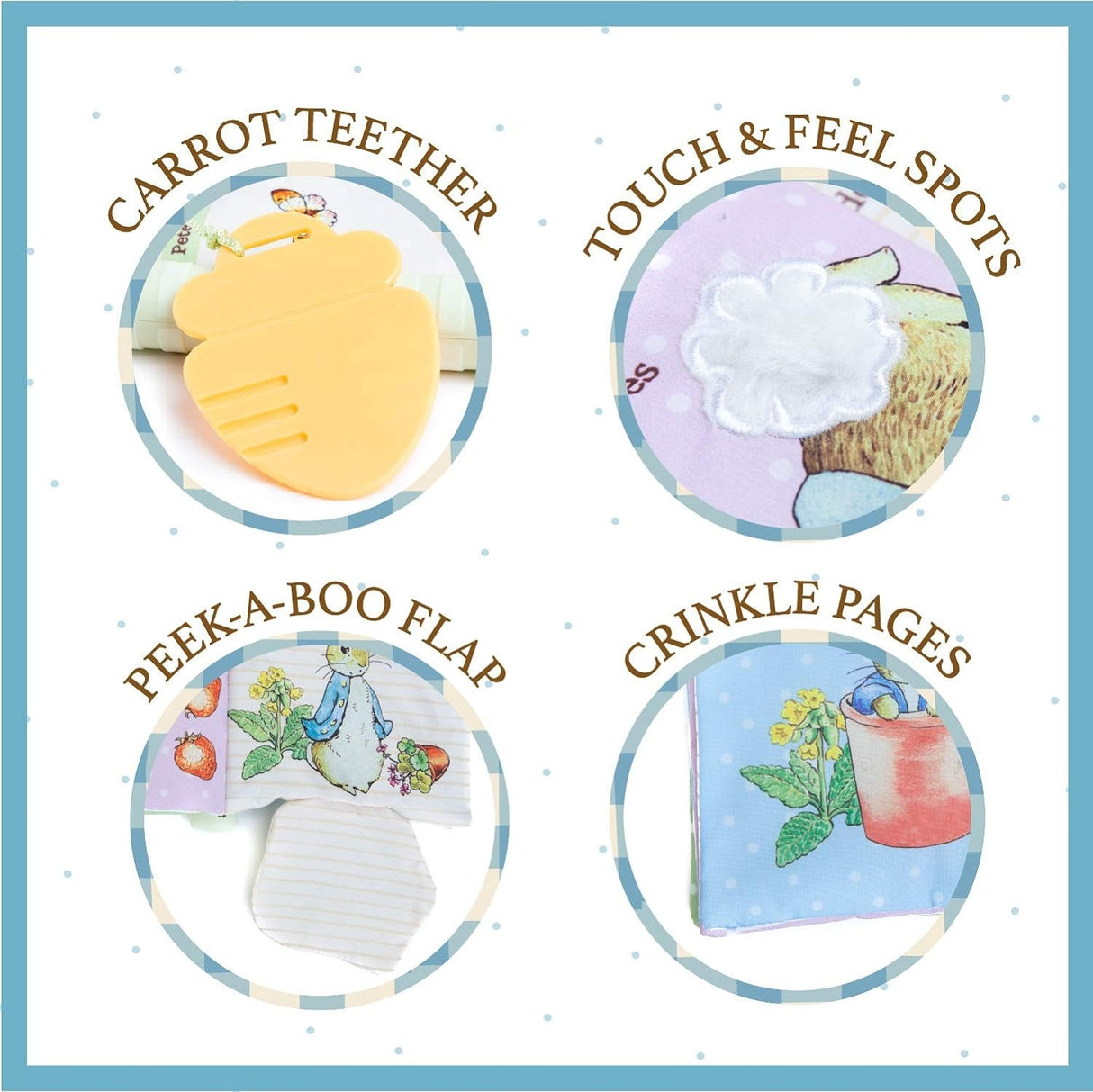 Peter Rabbit Good Little Bunny Soft Book with Teether