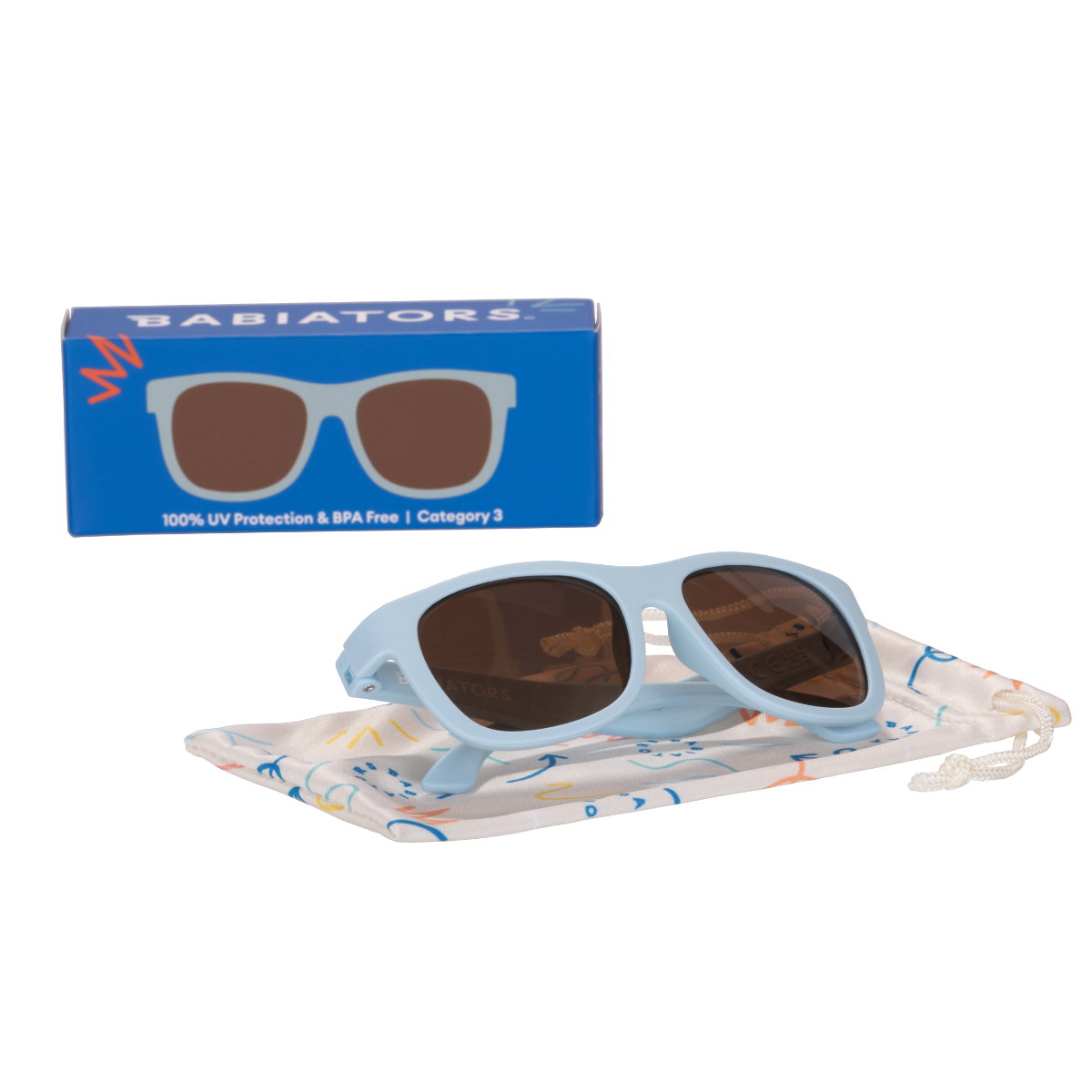 Babiators Navigator Baby Blue with Amber Lens | Baby and Kids Sunglasses