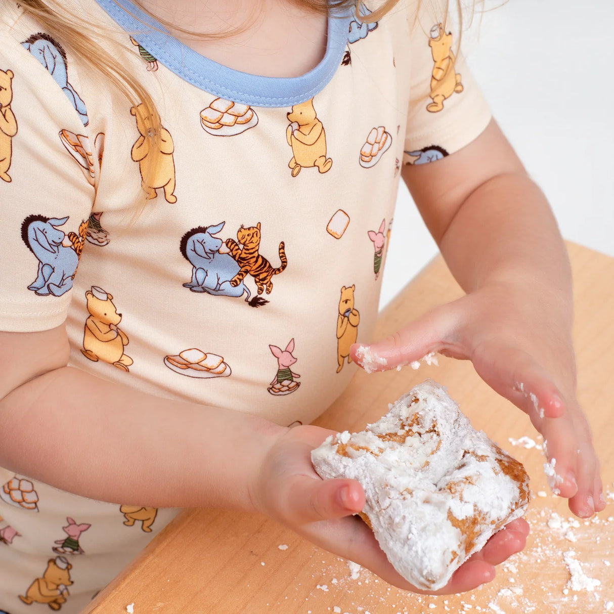 Pearls & Pelicans Pooh's Beignet Adventure Bamboo Two-Piece Short Set