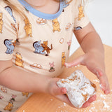 Pearls & Pelicans Pooh's Beignet Adventure Bamboo Two-Piece Short Set