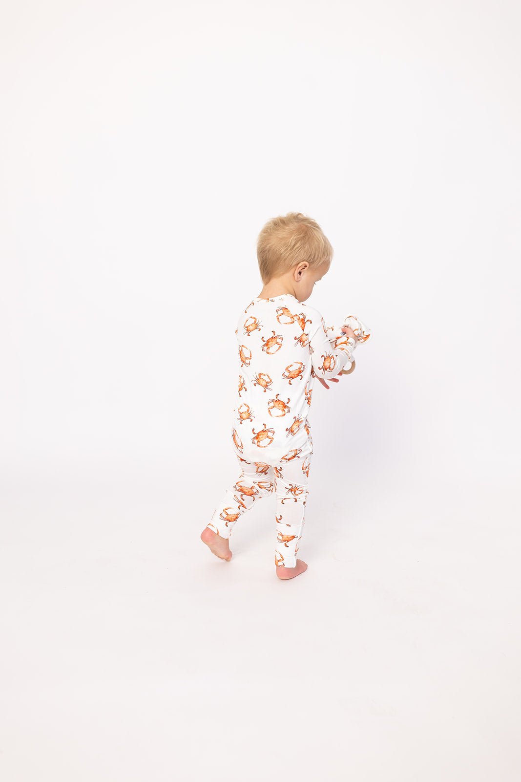 Orange Crab Double Zipper Bamboo Sleeper