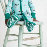 Pearls & Pelicans Powdered Sugar Pals Bamboo Zip-Up Pajamas