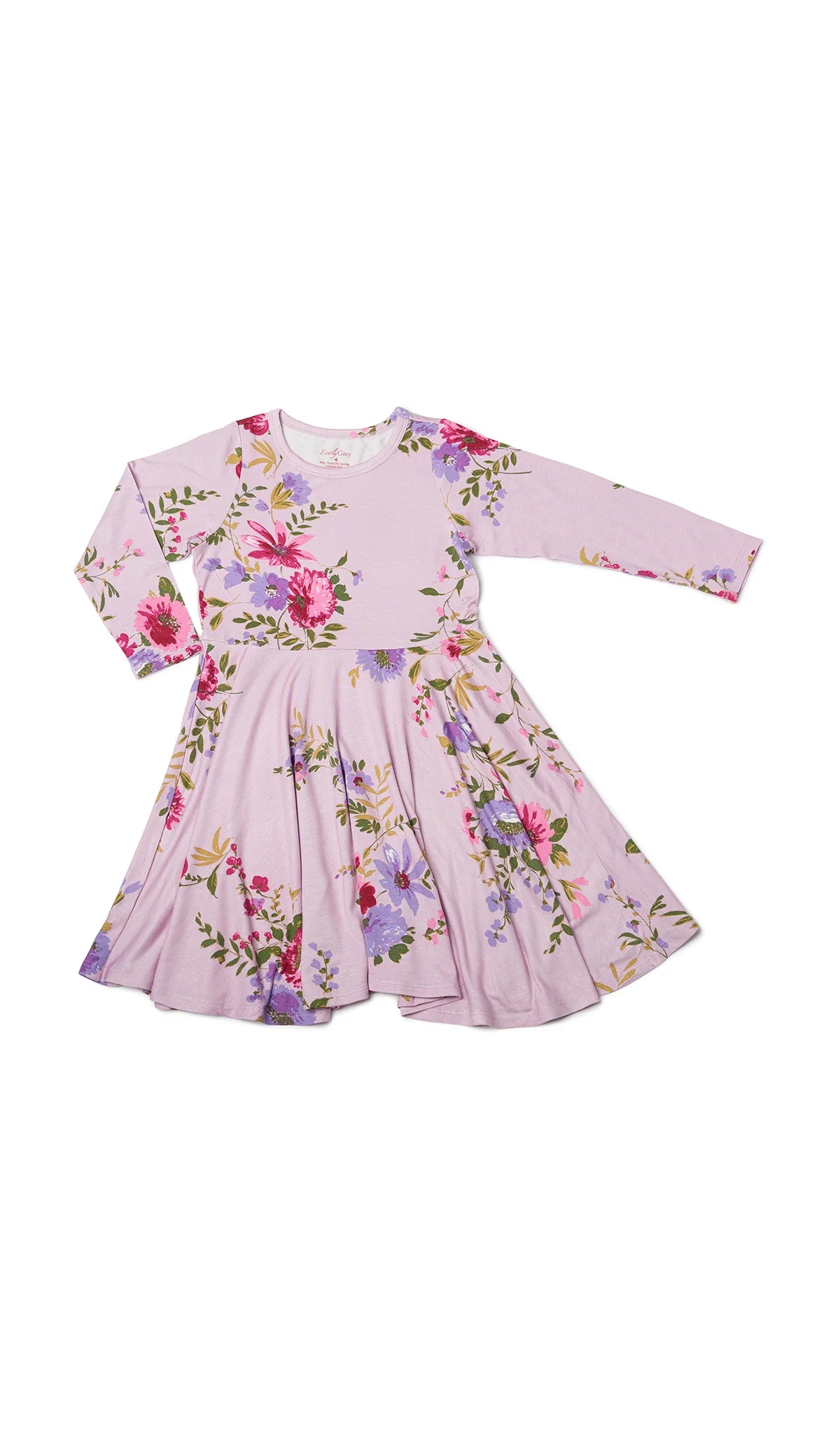 Everly Grey Dusty Rose Kendyl Kids Twirly Dress