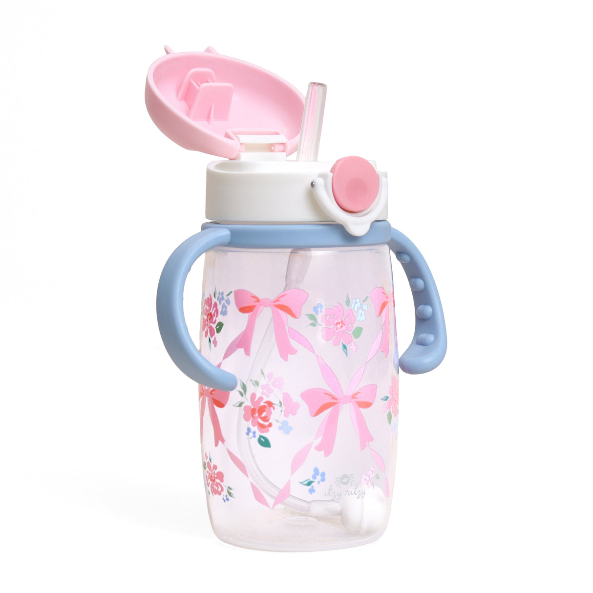 Itzy Sips BPA Free Straw Cup with Snap-Close Lid | Ribbons and Roses