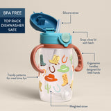 Itzy Sips BPA Free Straw Cup with Snap-Close Lid | Giddy Up
