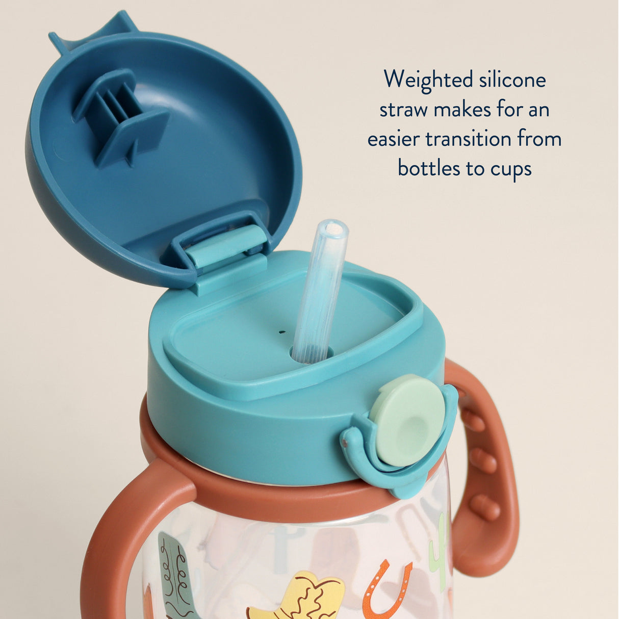 Itzy Sips BPA Free Straw Cup with Snap-Close Lid | Giddy Up