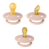 BIBS Try-It Pacifier Collection 3 Pack (Size 1) | 0-6m Blush
