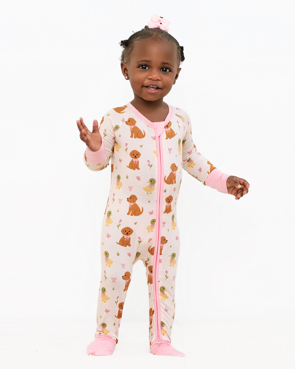 Pearls & Pelicans Southern Belles Bamboo Zip Up Pajamas