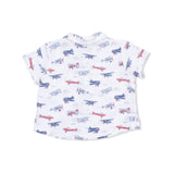 Angel Dear Vintage Planes Polo Button Down w/ Everyday Short